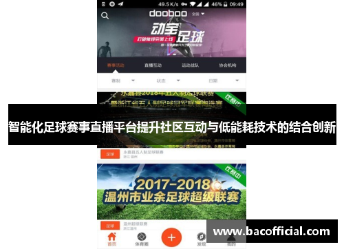智能化足球赛事直播平台提升社区互动与低能耗技术的结合创新